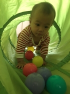 我最喜歡玩鑽籠哦!