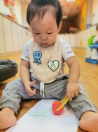 10910荳芽寶寶的滾輪畫創作