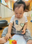 10910荳芽寶寶的滾輪畫創作