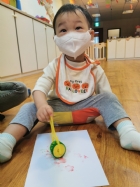 10910荳芽寶寶的滾輪畫創作