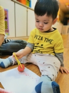 10910荳芽寶寶的滾輪畫創作