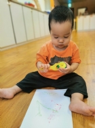 10910荳芽寶寶的滾輪畫創作