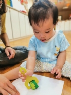 10910荳芽寶寶的滾輪畫創作