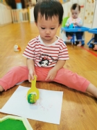 10910荳芽寶寶的滾輪畫創作