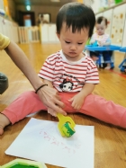 10910荳芽寶寶的滾輪畫創作