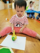 10910荳芽寶寶的滾輪畫創作