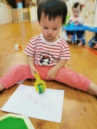 10910荳芽寶寶的滾輪畫創作