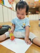 10910荳芽寶寶的滾輪畫創作