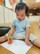 10910荳芽寶寶的滾輪畫創作