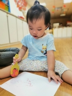 10910荳芽寶寶的滾輪畫創作