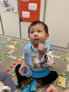 每日飯後的例行作業～荳苗班寶貝來潔牙囉！