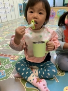 每日飯後的例行作業～荳苗班寶貝來潔牙囉！