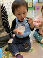 每日飯後的例行作業～荳苗班寶貝來潔牙囉！