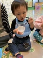 每日飯後的例行作業～荳苗班寶貝來潔牙囉！