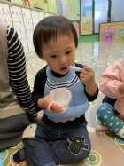 每日飯後的例行作業～荳苗班寶貝來潔牙囉！
