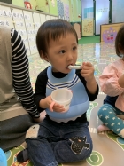 每日飯後的例行作業～荳苗班寶貝來潔牙囉！