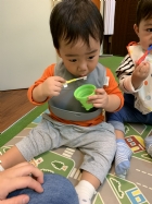 每日飯後的例行作業～荳苗班寶貝來潔牙囉！
