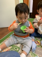 每日飯後的例行作業～荳苗班寶貝來潔牙囉！