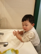 防疫工作要做好～勤洗手最重要～雖然平常有在練，還是要注意步驟哦！