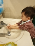 防疫工作要做好～勤洗手最重要～雖然平常有在練，還是要注意步驟哦！