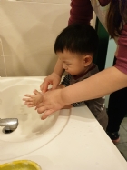 防疫工作要做好～勤洗手最重要～雖然平常有在練，還是要注意步驟哦！