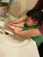防疫工作要做好～勤洗手最重要～雖然平常有在練，還是要注意步驟哦！