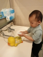 防疫工作要做好～勤洗手最重要～雖然平常有在練，還是要注意步驟哦！