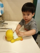 防疫工作要做好～勤洗手最重要～雖然平常有在練，還是要注意步驟哦！