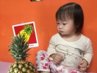 初次見面穿衣服的鳳梨先生，寶寶試一試，摸起來是什麼感覺？