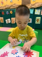 11008寶貝可愛的黏貼畫