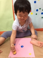 11008父親節腳印卡片及蓋印～超可愛的