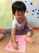 11008父親節腳印卡片及蓋印～超可愛的
