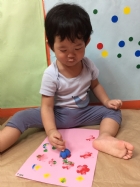 11008父親節腳印卡片及蓋印～超可愛的