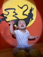 11109抱著柚子來賞月~~