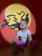 11109抱著柚子來賞月~~