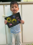 煙火畫發表會～仔細欣賞，都好漂亮哦！