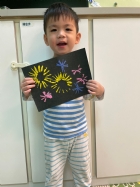 煙火畫發表會～仔細欣賞，都好漂亮哦！