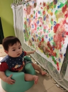 11104仔細欣賞哥哥姐姐們畫的作品～告訴老師看到了什麼？