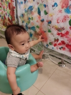 11104仔細欣賞哥哥姐姐們畫的作品～告訴老師看到了什麼？