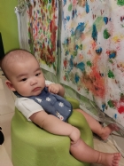 11104仔細欣賞哥哥姐姐們畫的作品～告訴老師看到了什麼？