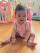 11104芸蓁的坐坐功～要認真啦！