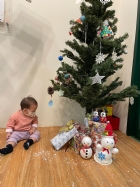 11112大家一起想辦法裝飾聖誕樹,寶貝們請幫忙哦!